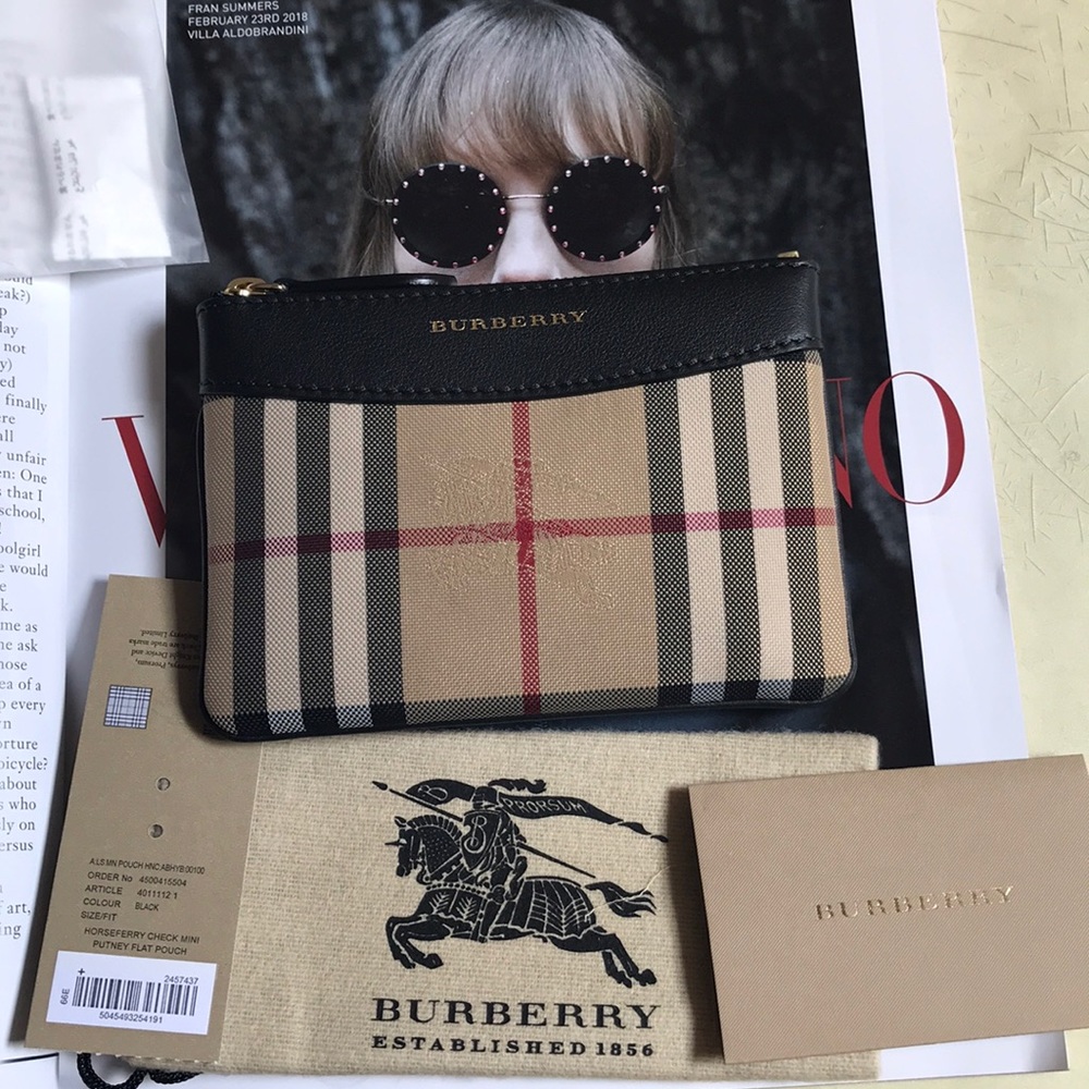 AUTHENTIC BURBERRY MINI POUCH/CARD CASE